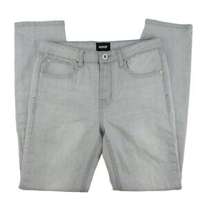 2/$30 Hudson Girls Straight Leg Jeans Size 14 Gray Stretch Mid Rise
